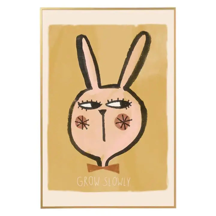 Rabbit grow slowly Poster 50cm x 70cm-Little Fish Co.