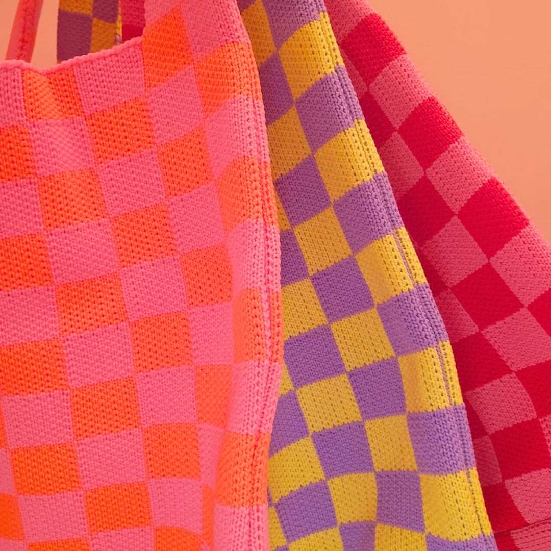 Las Vegas Slouch Bag - Neon Orange / Pink-New Arrivals-Little Fish Co.