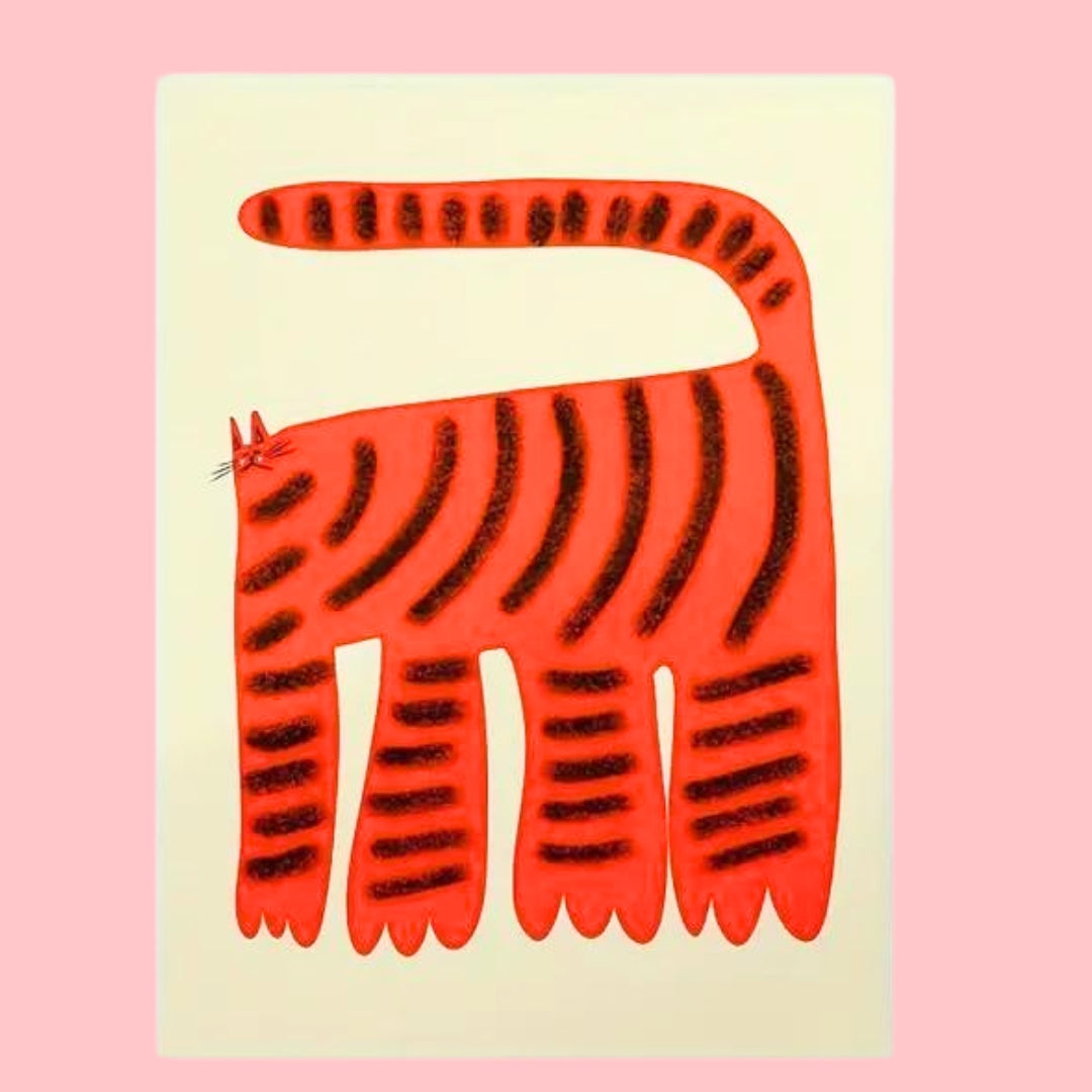 Orange Cat - Print-Art-Little Fish Co.