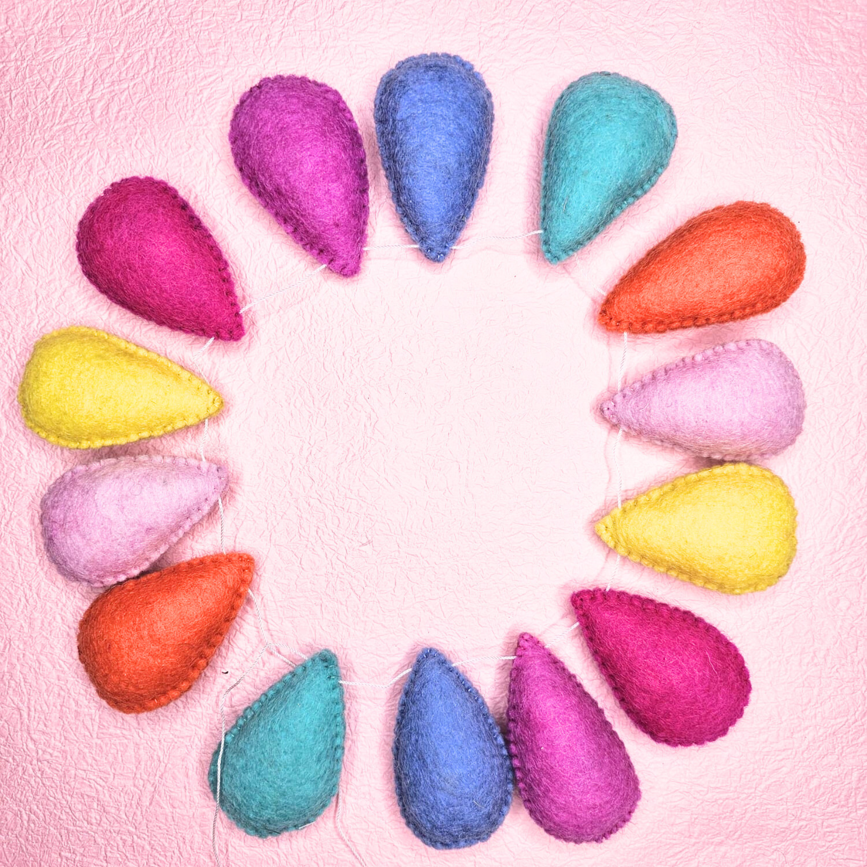 Felt Droplet garland - Lollie-Fun-Little Fish Co.