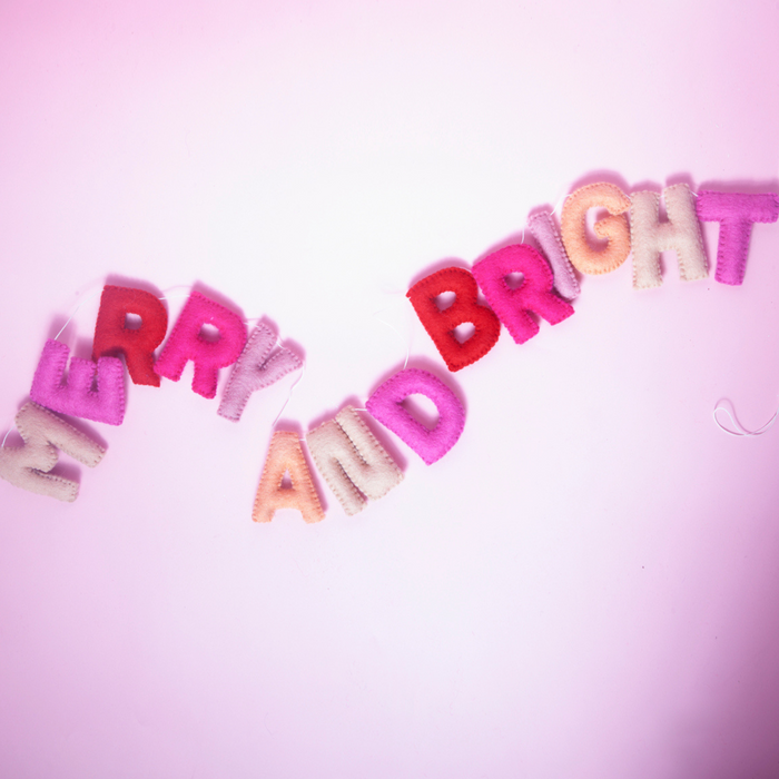 Merry and Bright Garland - Sherbet-Fun-Little Fish Co.