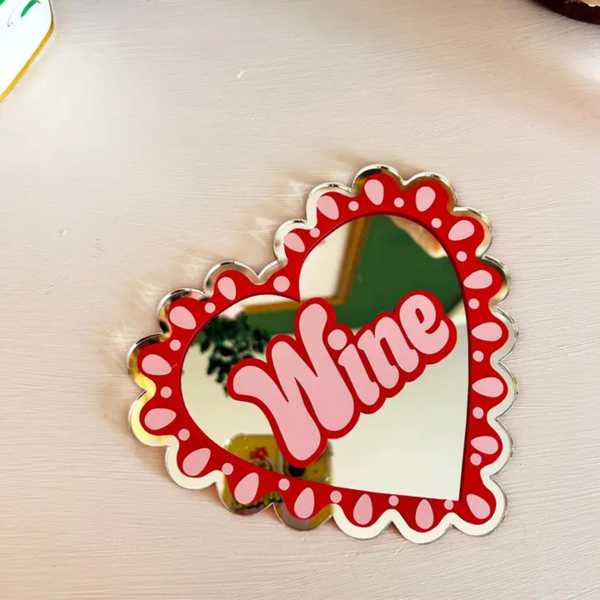 I heart Wine mirror-New Arrivals 2025-Little Fish Co.