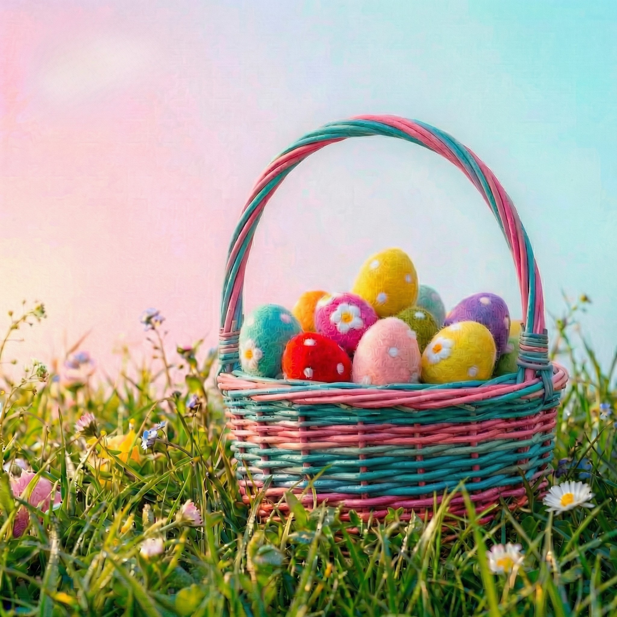 Fair Trade Plain Felt Easter Eggs - Colours assorted-Little Fish Co.