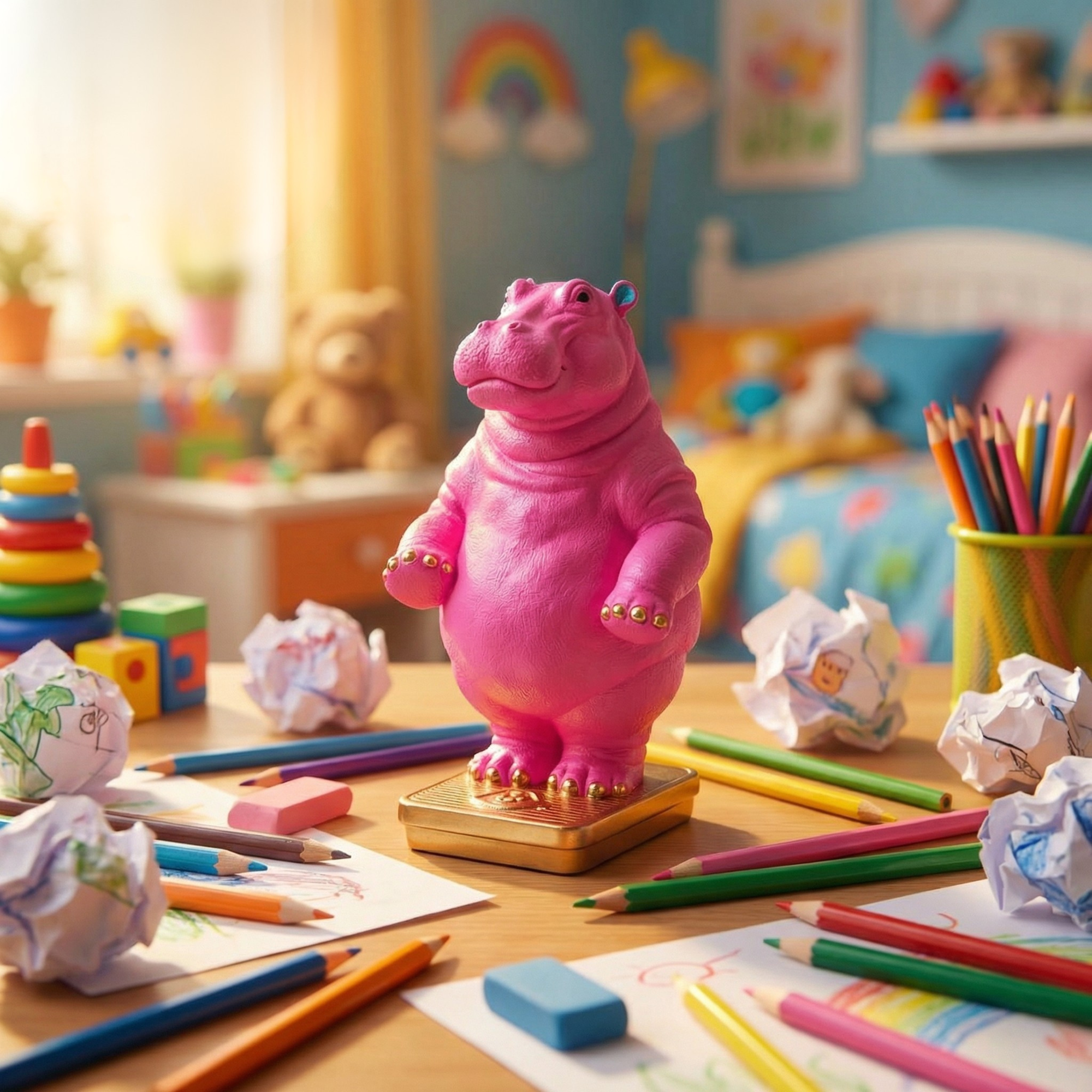 Herb Hippo- Hot pink-New Arrivals-Little Fish Co.