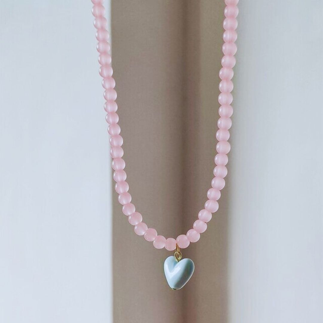 Candy Heart Necklace-Little Fish Co.