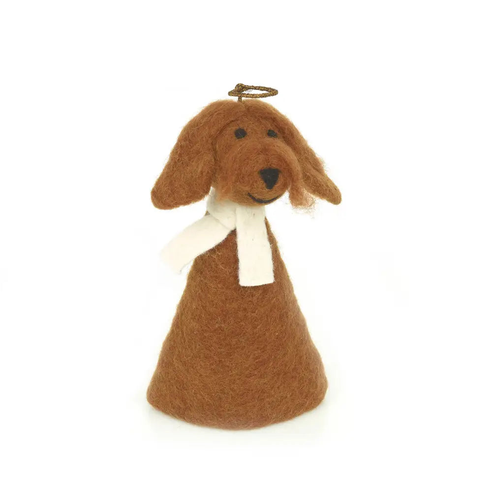 Handmade felt Dog Tree Topper