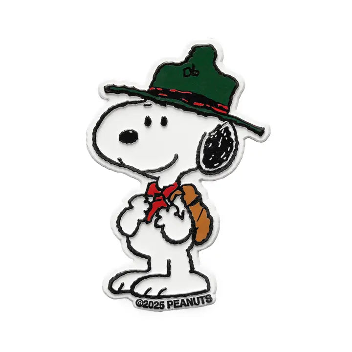 3P4 X Peanuts® - Snoopy Scout Magnet-Little Fish Co.