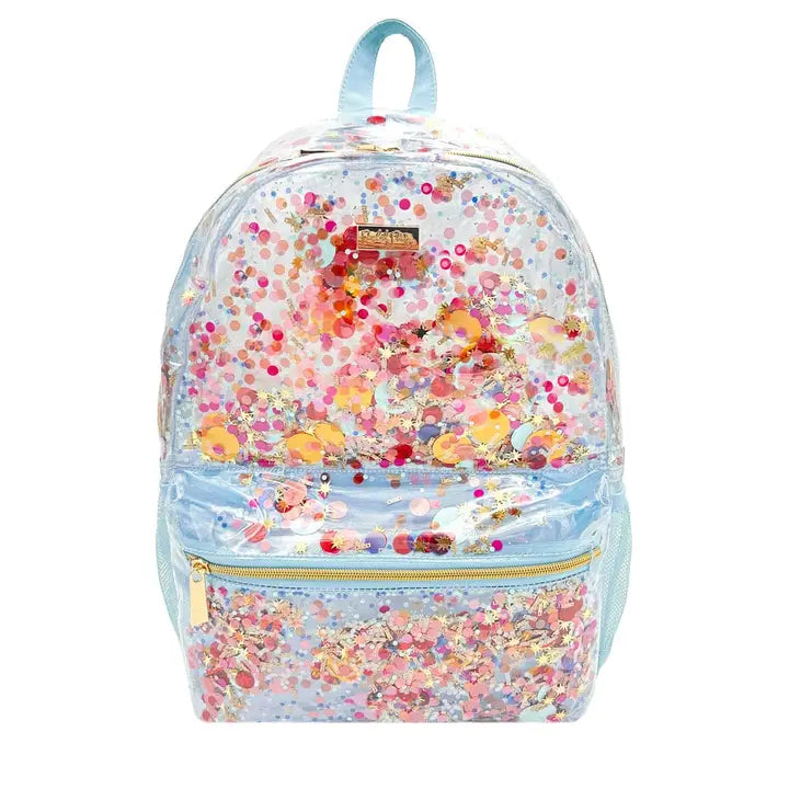Celebrate Confetti clear backpack