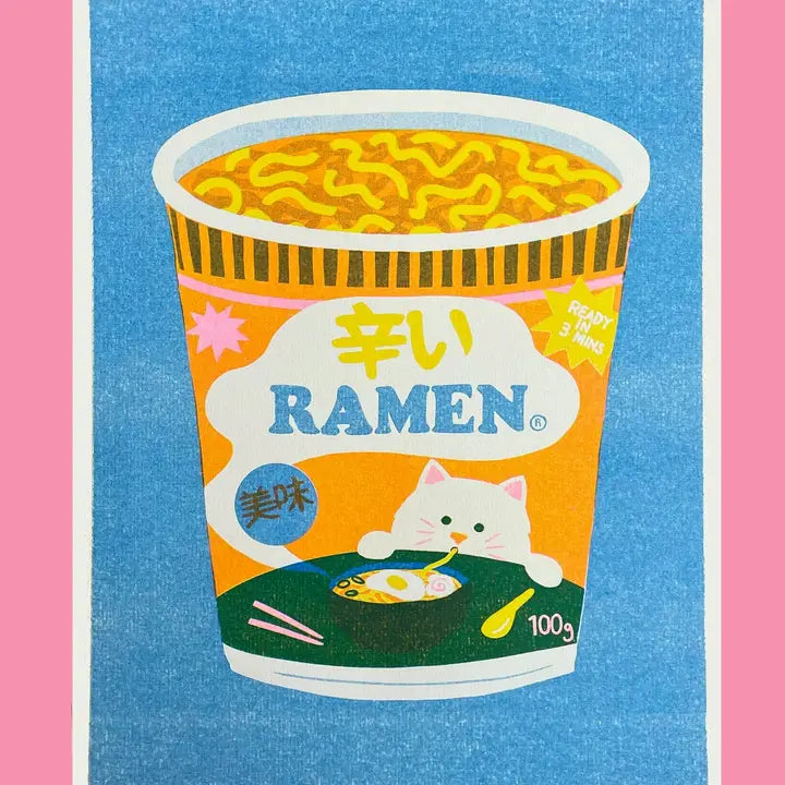 Ramen Riso Print-Top 30 Art-Little Fish Co.