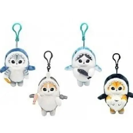 Mofusand Shark Costume Bag Charms Key Chain-Little Fish Co.