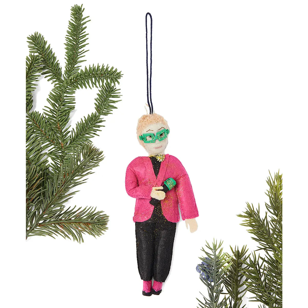 Elton John Felt Ornament