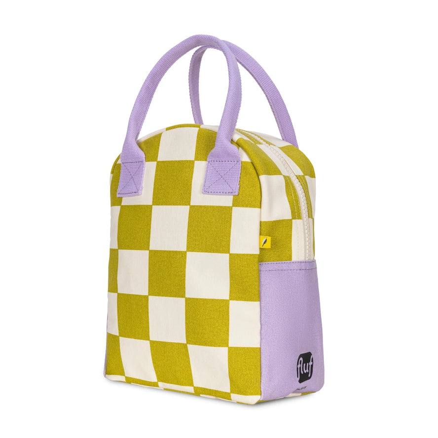 Machine washable Zipper lunch bag - Checks
