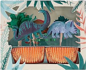 Dinosaur kingdom cupcake kit ( pack of 24 toppers)-Fun-Little Fish Co.
