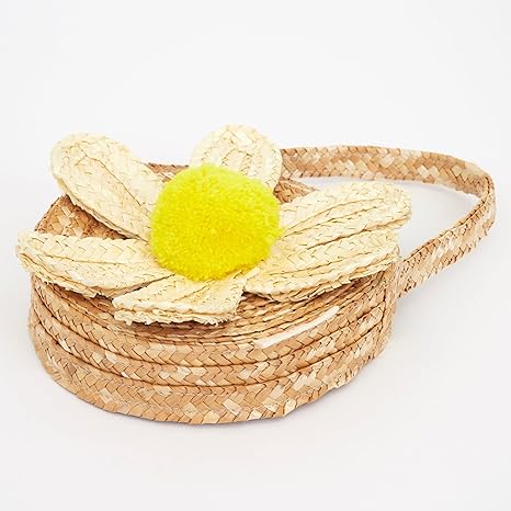 White daisy straw bag-Fun-Little Fish Co.