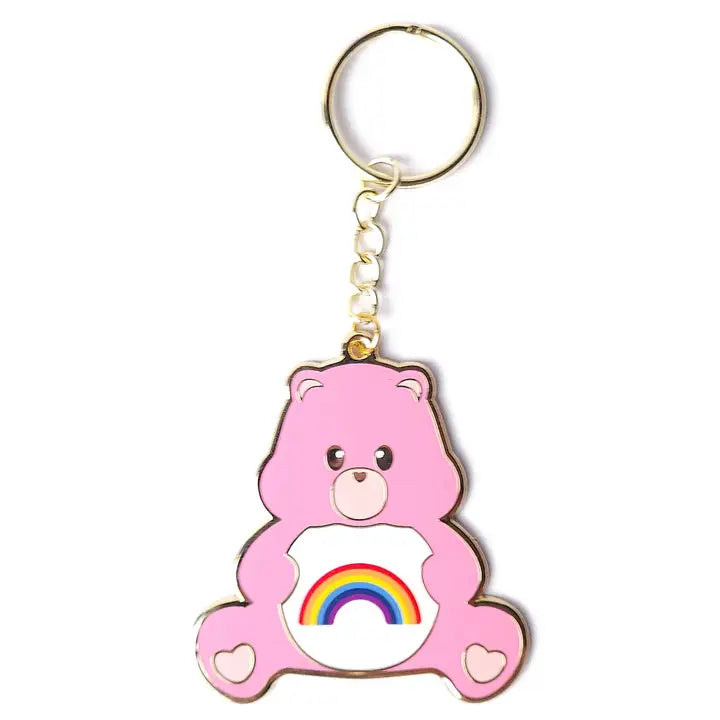 Care bear sending rainbows Keychain-Top 30 Stationary-Little Fish Co.