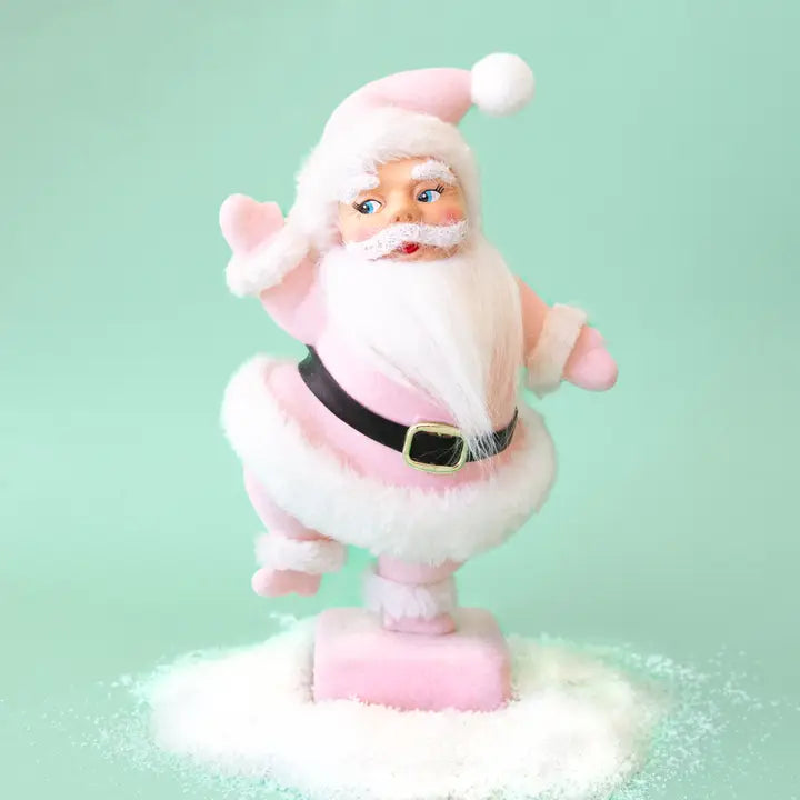 Retro Dancing Santa - Pink-Top 30 Christmas-Little Fish Co.