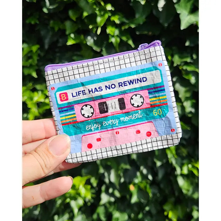 Mini Wallet Coin Purse Cassette Tape Recycled Plastic-Little Fish Co.