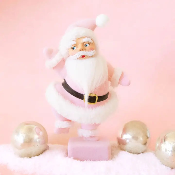 Retro Dancing Santa - Pink-Top 30 Christmas-Little Fish Co.