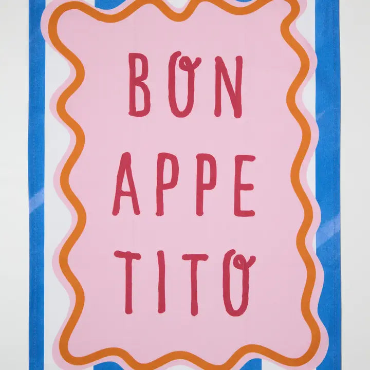 Bon Appetito tea towel-New Arrivals 2025-Little Fish Co.