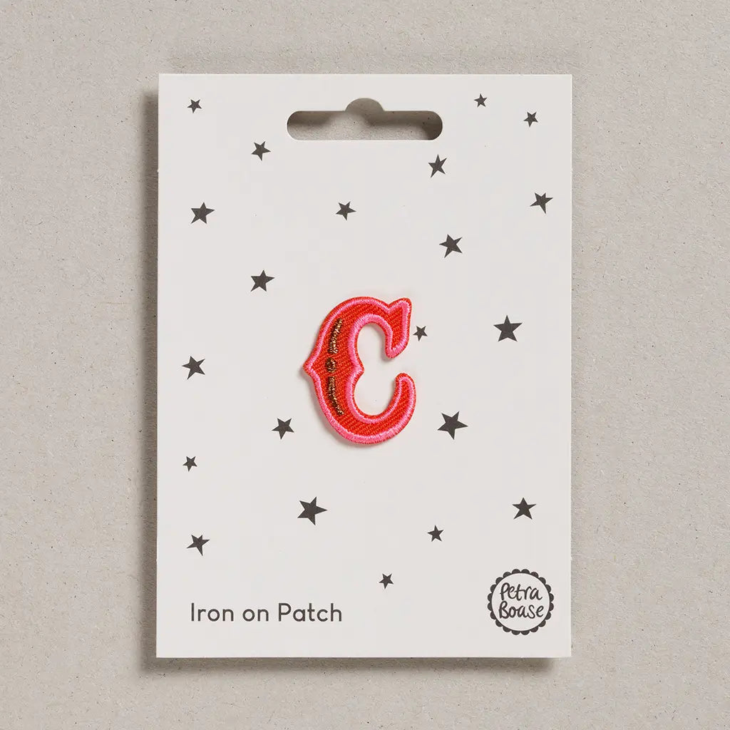 Iron on patch - Letter C-Fun-Little Fish Co.