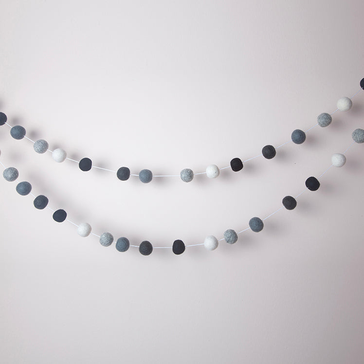 Pom Pom felt ball garland various-Fun-Little Fish Co.