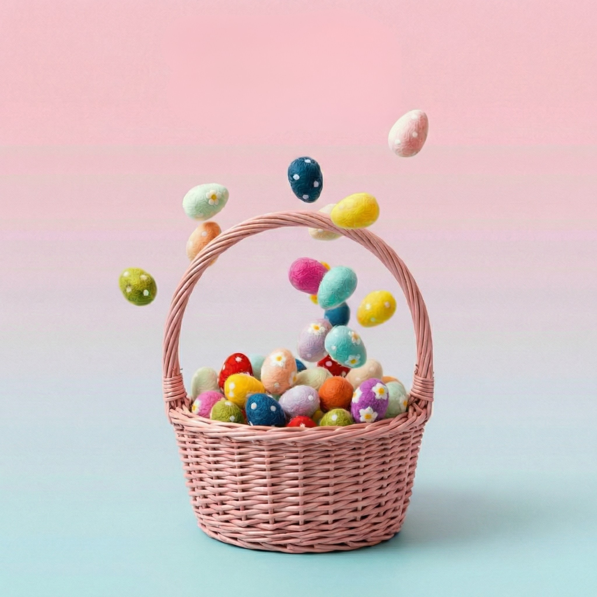 Fair Trade Spotty Felt Easter Eggs - Colours assorted-Little Fish Co.