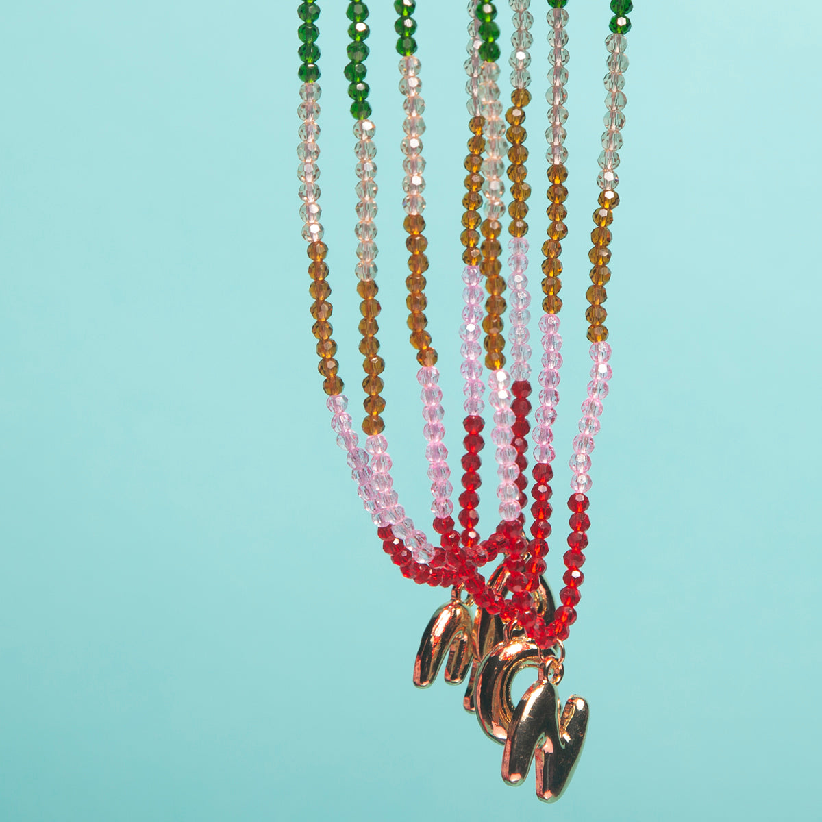 The "Burstie" - Bubble Initial necklace-New Arrivals 2025-Little Fish Co.