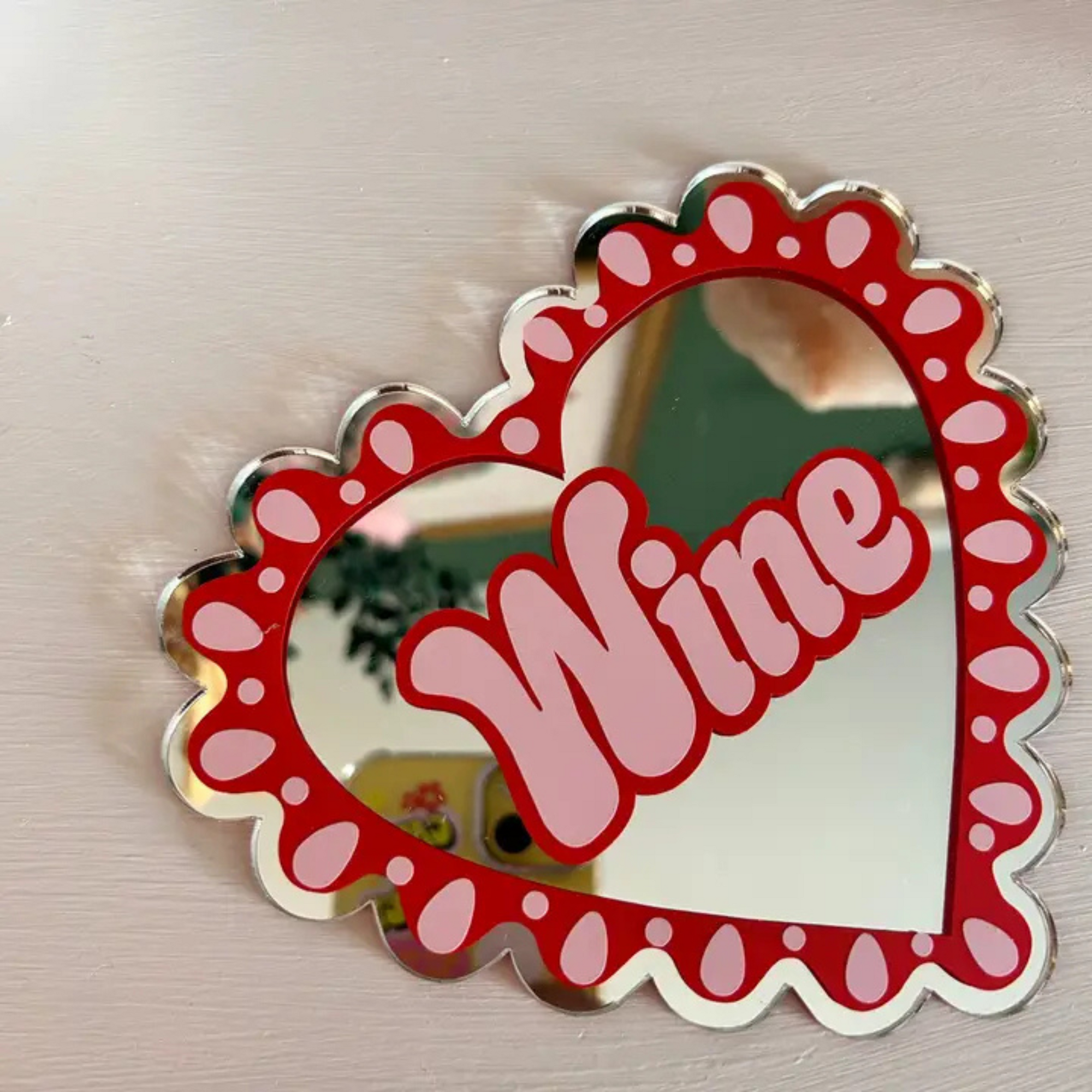 I heart Wine mirror-New Arrivals 2025-Little Fish Co.