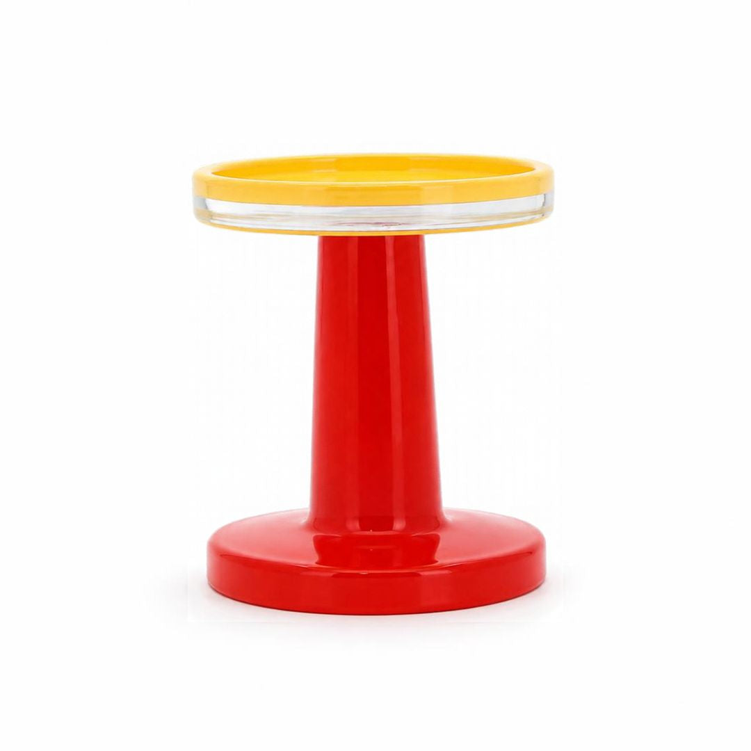 Orange Pillar Candle holder Tall