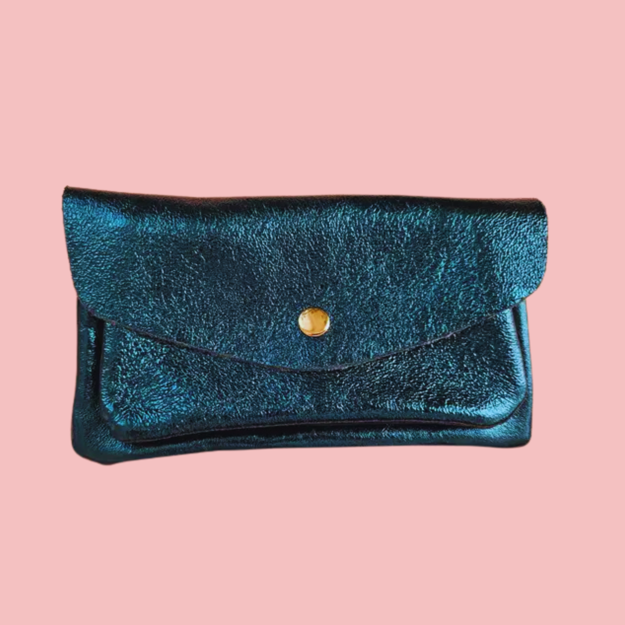 Metallic leather wallet - Duck-Little Fish Co.