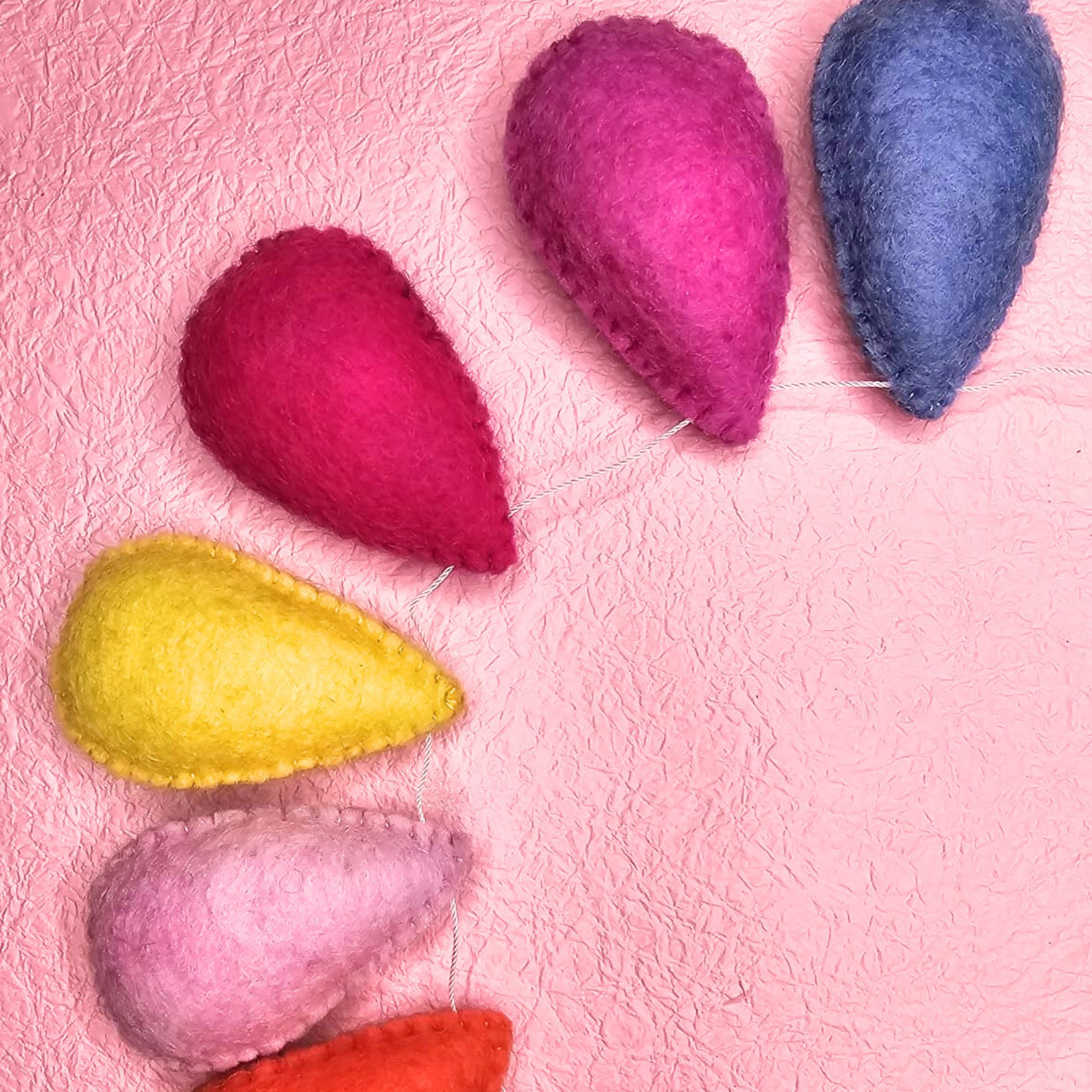 Felt Droplet garland - Lollie-Fun-Little Fish Co.