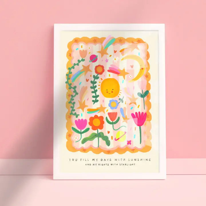 Suns and Stars Brights Print-Art-Little Fish Co.