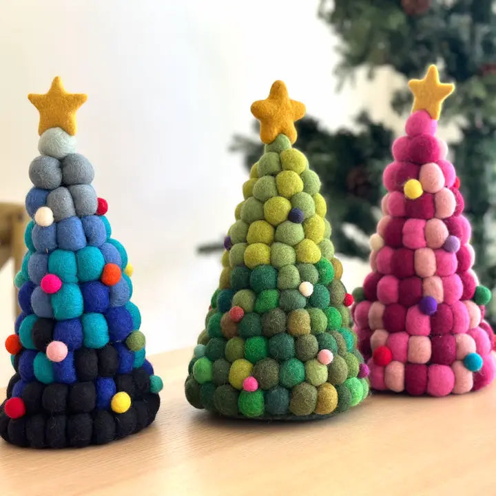 Felt Ball Christmas tree - Green-Top 30 Christmas-Little Fish Co.