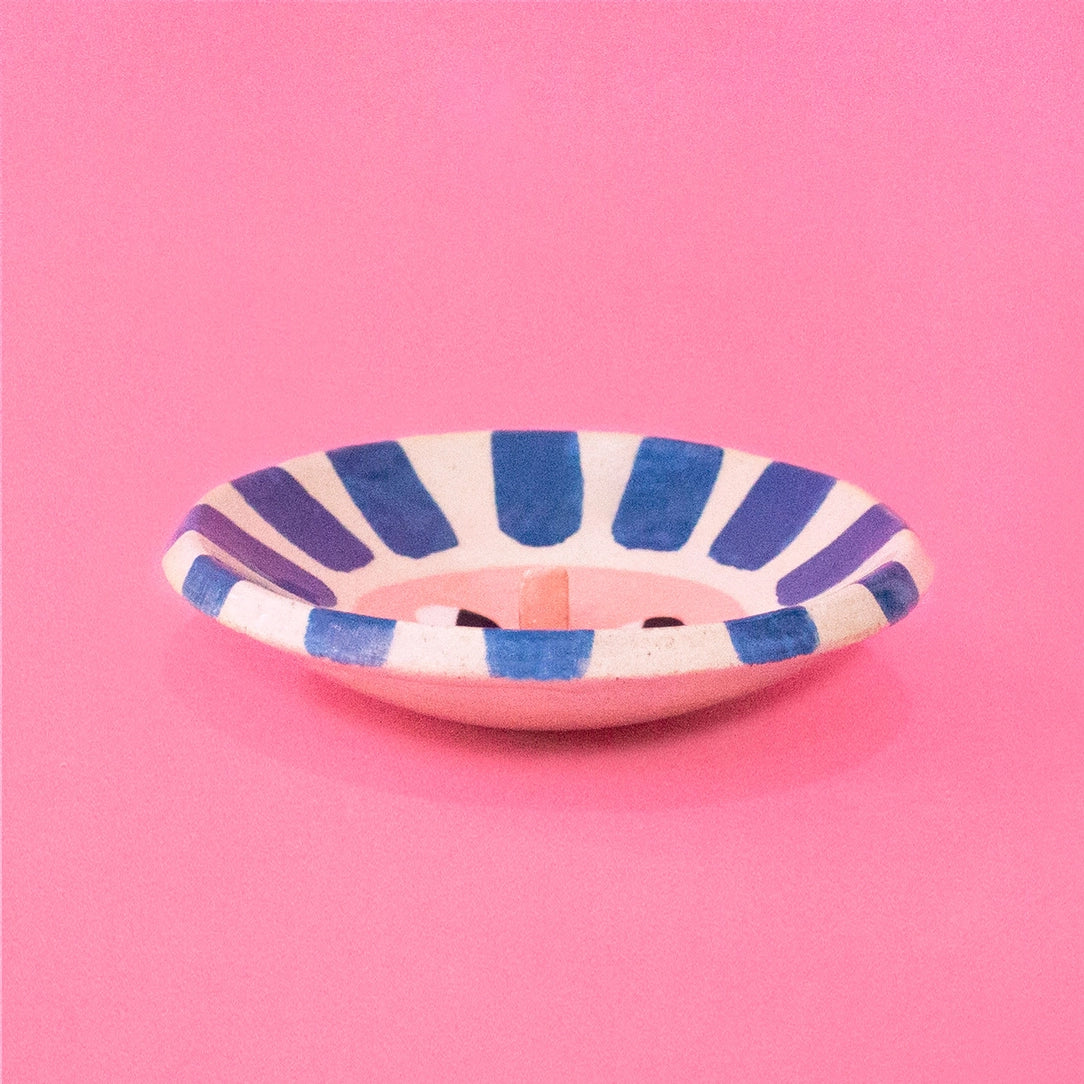 Happy Sun Ceramic Trinket Dish - Blue-Top 30 Decor-Little Fish Co.