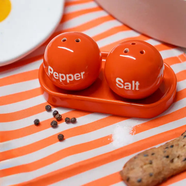 Ping Pong Salt and Pepper Set - Red