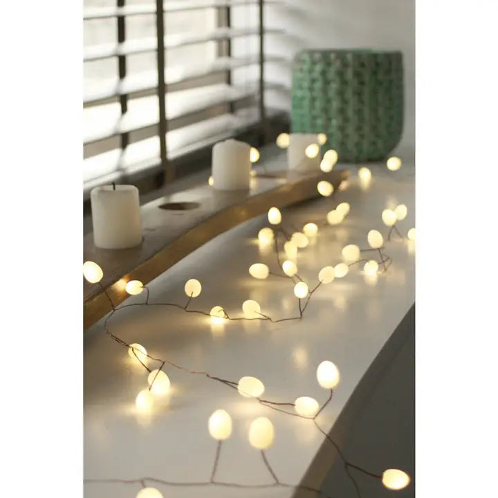 Teardrop fairy lights - 8ft string with 60 LEDS-Little Fish Co.