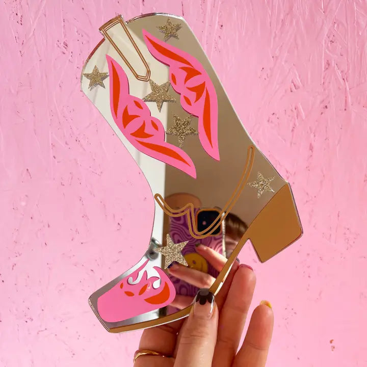 Rootin tootin cowboy boot mirror-New Arrivals 2025-Little Fish Co.