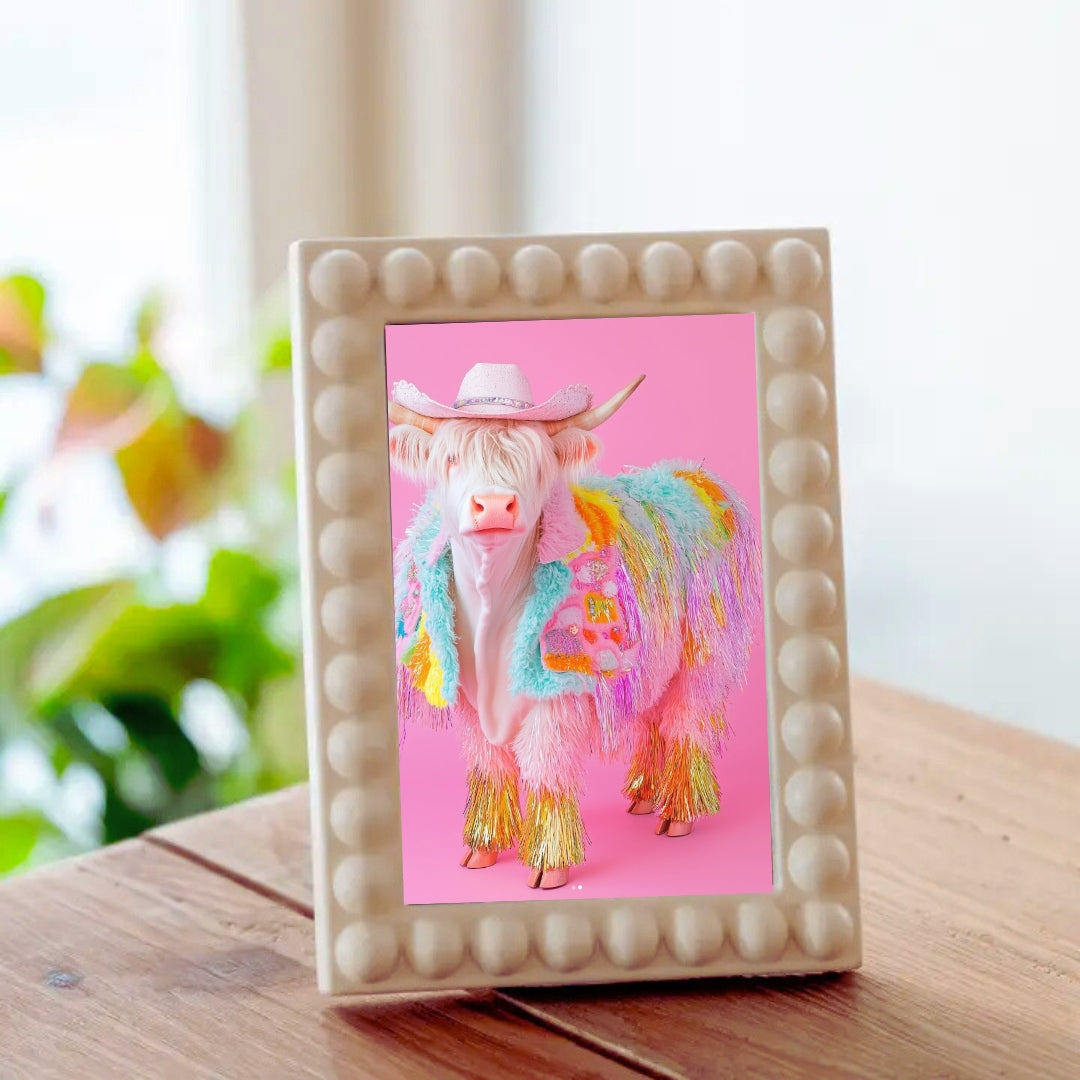 Beige Memory Photo frame-Pimp my Desk-Little Fish Co.