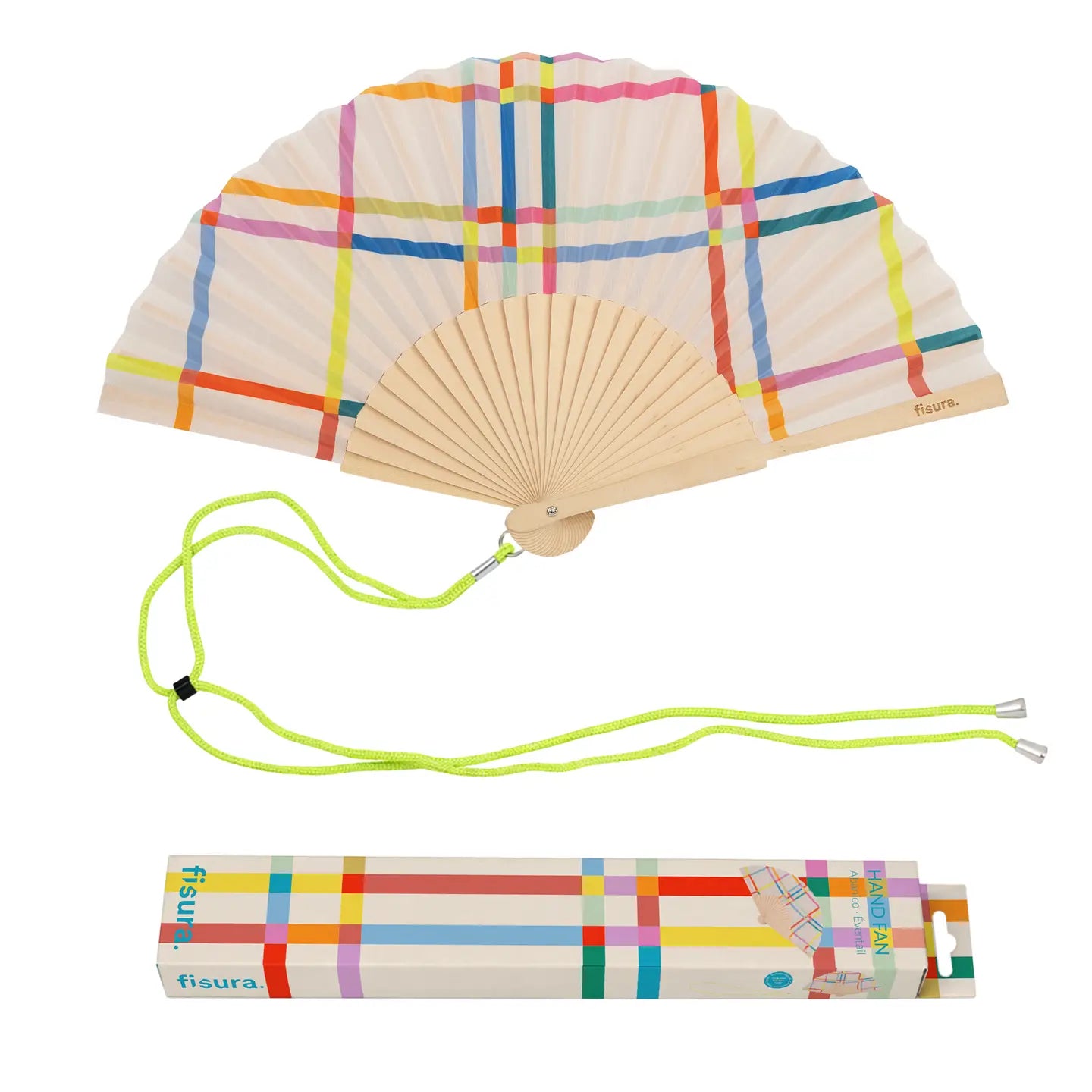 Geometric Print Fan