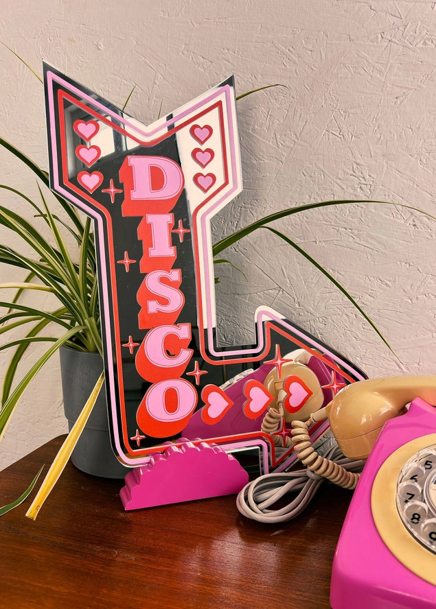 Retro Disco Mirror Pink / Red-Little Fish Co.