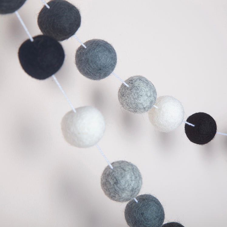 Pom Pom felt ball garland various-Fun-Little Fish Co.