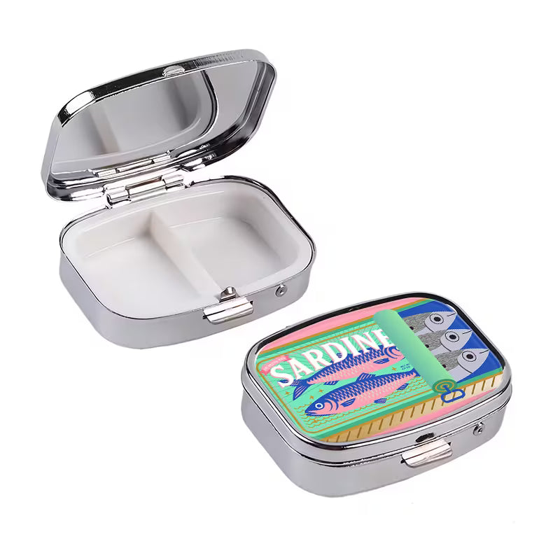 Mint Sardine Mini Pill Box