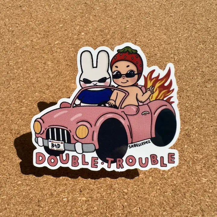 Double Trouble Sticker-Top 30 Stationary-Little Fish Co.