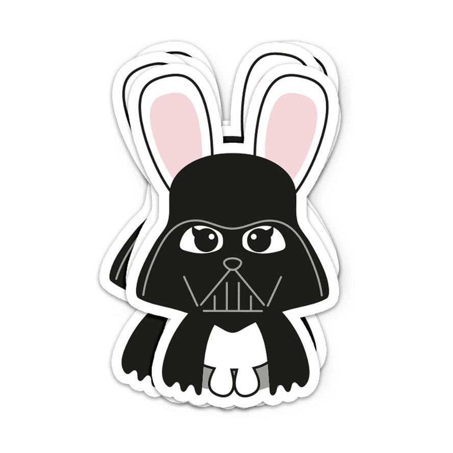 Star wars Darth Bunny sticker-Top 30 Stationary-Little Fish Co.