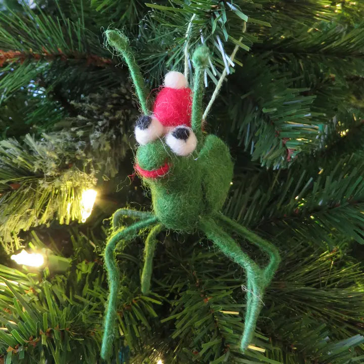 Handmade Felt Biodegradable Christmas Cricket Tree Hanging-Top 30 Christmas-Little Fish Co.