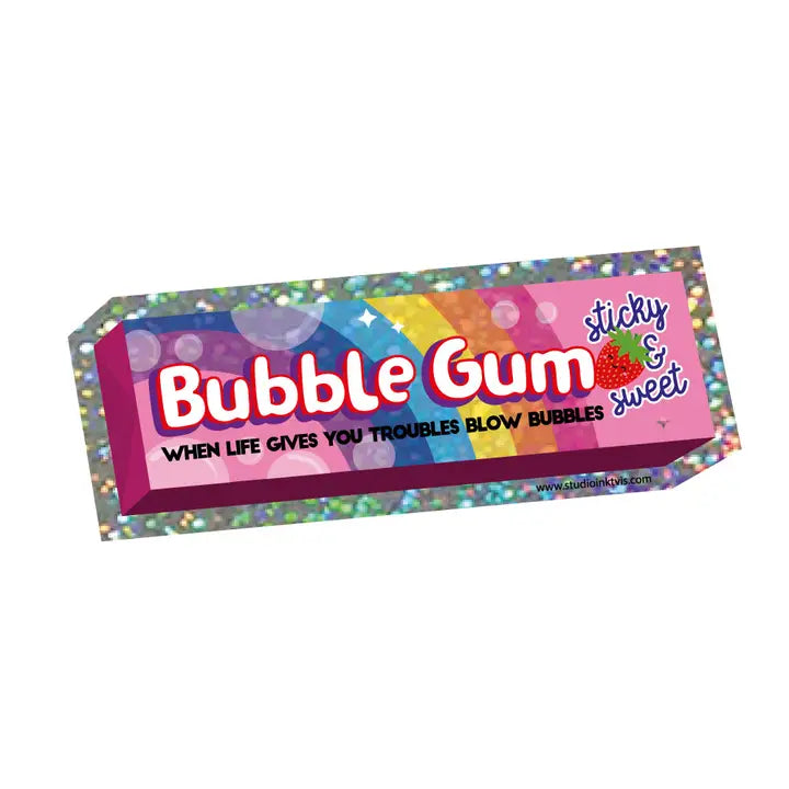 Glitter sticker - bubblegum-New Arrivals 2025-Little Fish Co.