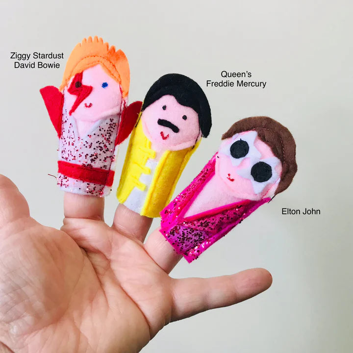 Handmade Finger Puppets Rock Royalty-Little Fish Co.