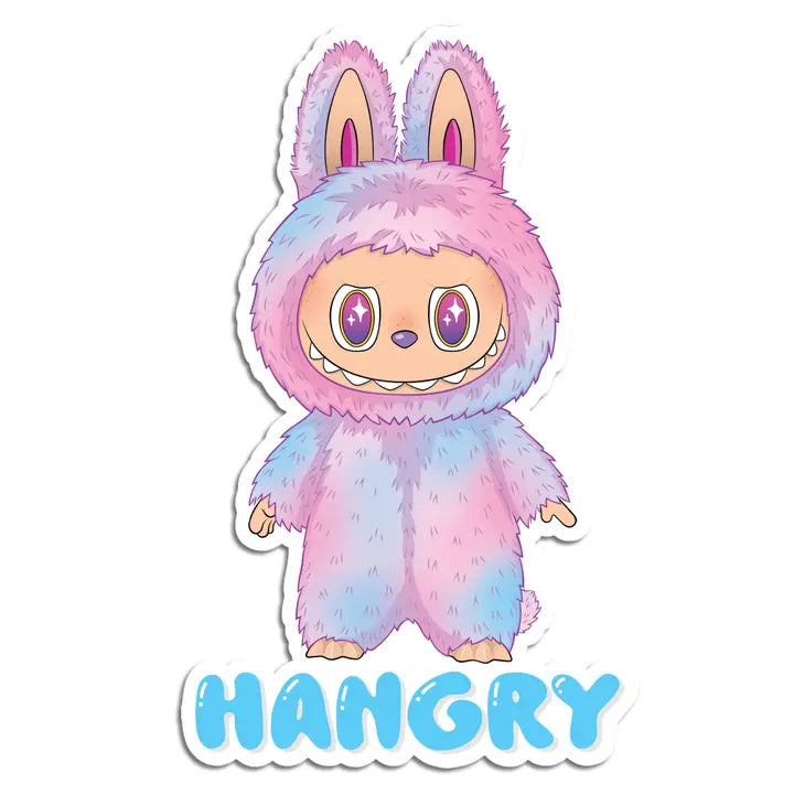 Labubu Hangry die cut sticker-Little Fish Co.