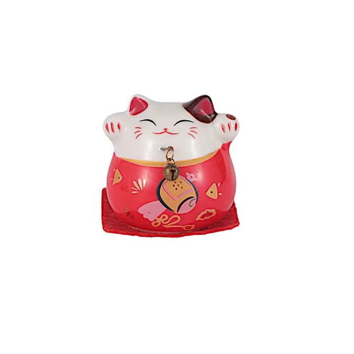 2 Inch Tall Maneki Neo Lucky Cat Figurine-Top 30 Decor-Little Fish Co.
