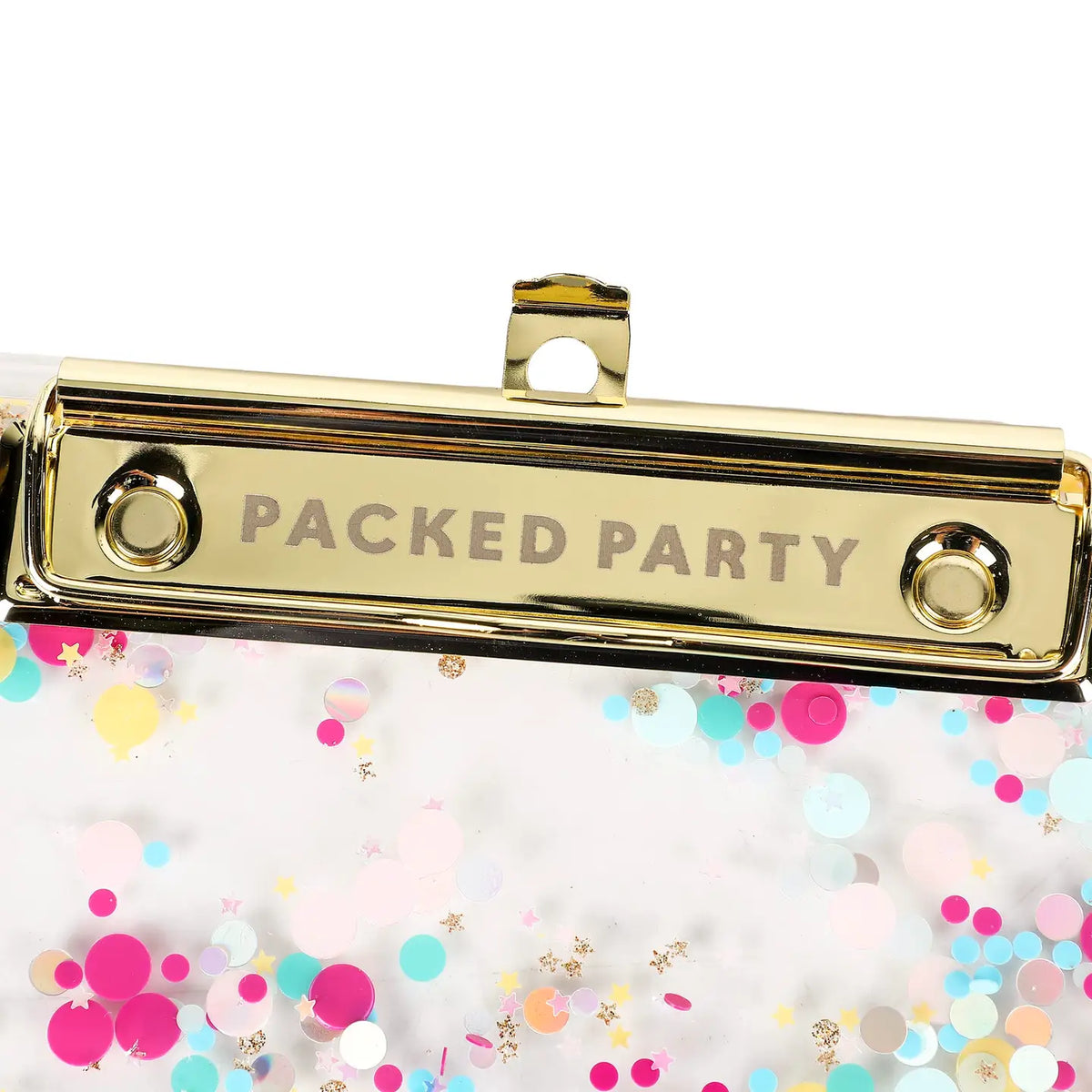 Confetti filled clip board
